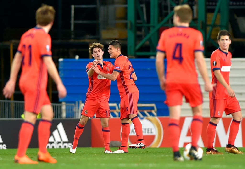 Amargo debut de Moreno con la Real, se escapó la victoria en la Europa League