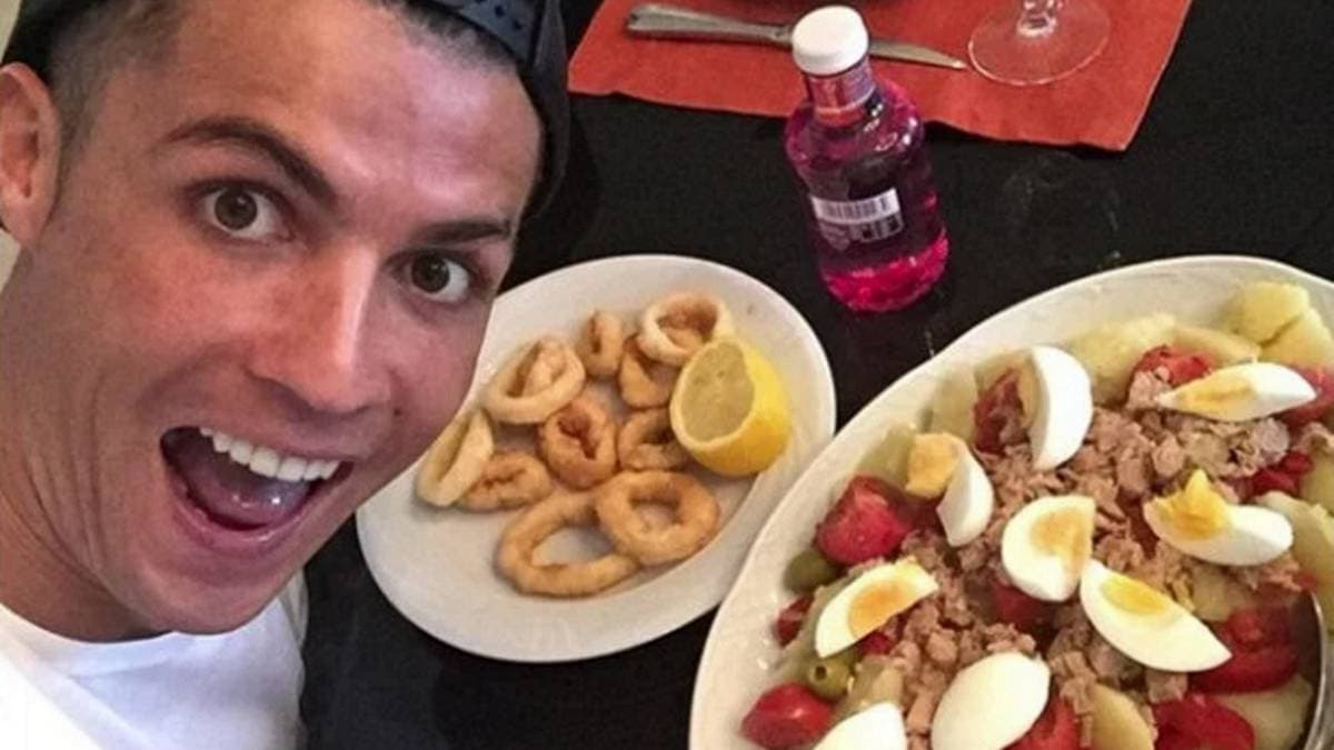 Esta es la dieta que sigue Cristiano Ronaldo a diario