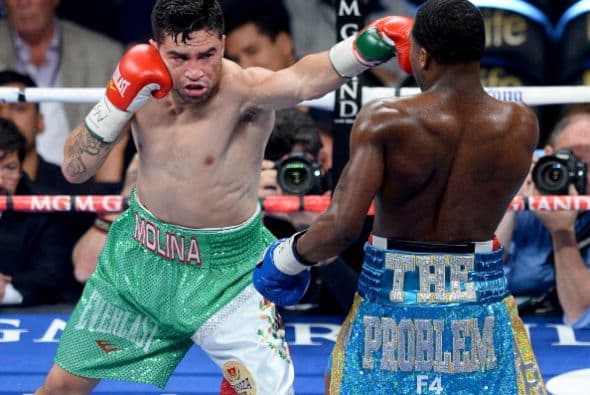 Molina no tuvo el suficiente boxeo y condición física para poner en peligro a su enemigo.