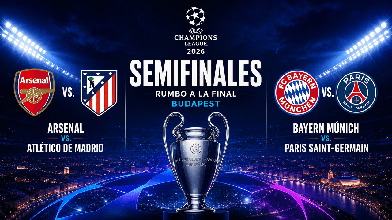 Esto necesita Arsenal, Atlético, Bayern y PSG para avanzar a la Final de Champions 2026