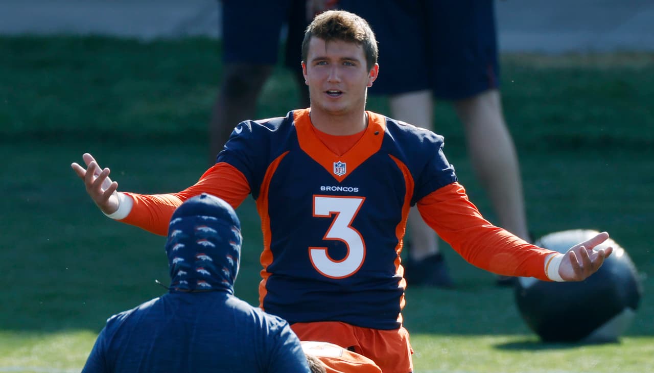 Denver Broncos quarterback Drew Lock
