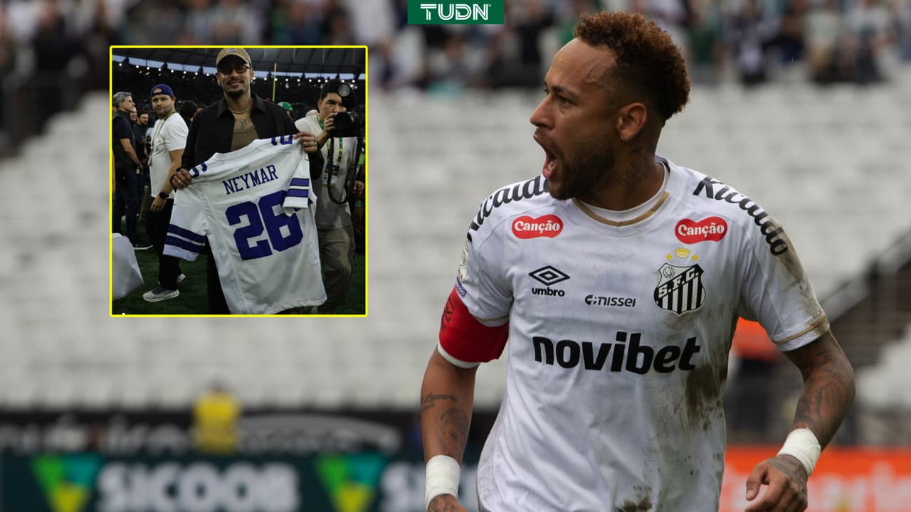 Neymar sorprende al aparecer con los Cowboys