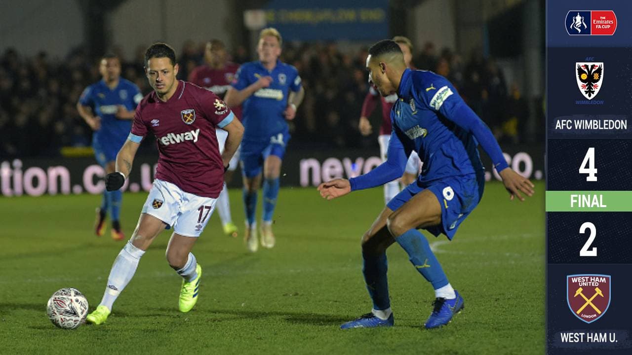 Chicharito y West Ham son eliminados de la Copa por equipo de tercera