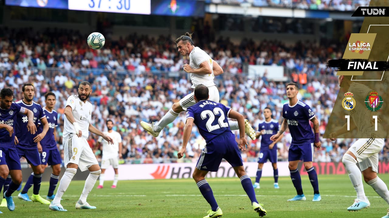 Madrid permite empate en últimos minutos ante el Valladolid