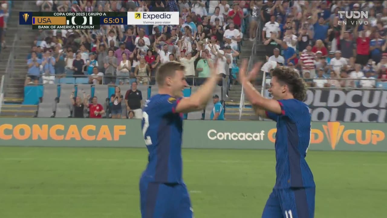 ¡La pizarra tiene otro más! Cade Cowell anota el 4-0 para Estados Unidos