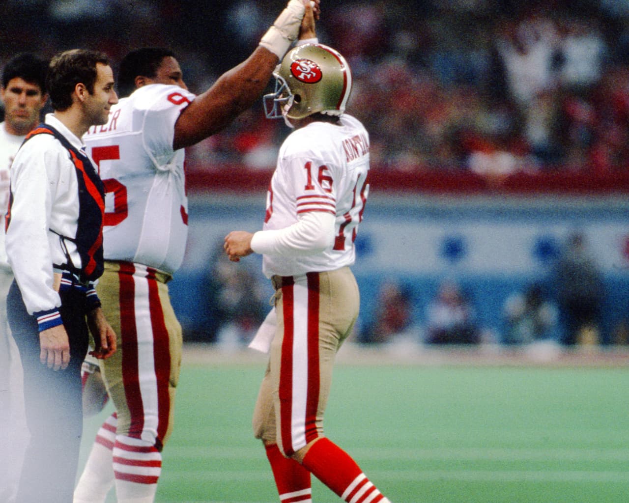 Fue la despedida de Montana, su último Super Bowl, jugó 4 y nunca le interceptaron un pase.