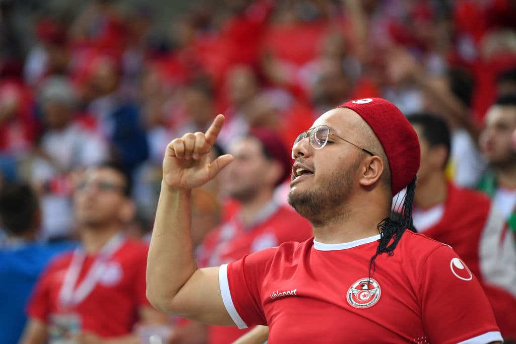 Aficionados tanto tunecinos como ingleses acudiendo al llamado de sus selecciones en el debut mundialista para ambas. No cabe duda que estaban empezando a pasarla muy bien en Volgograd.