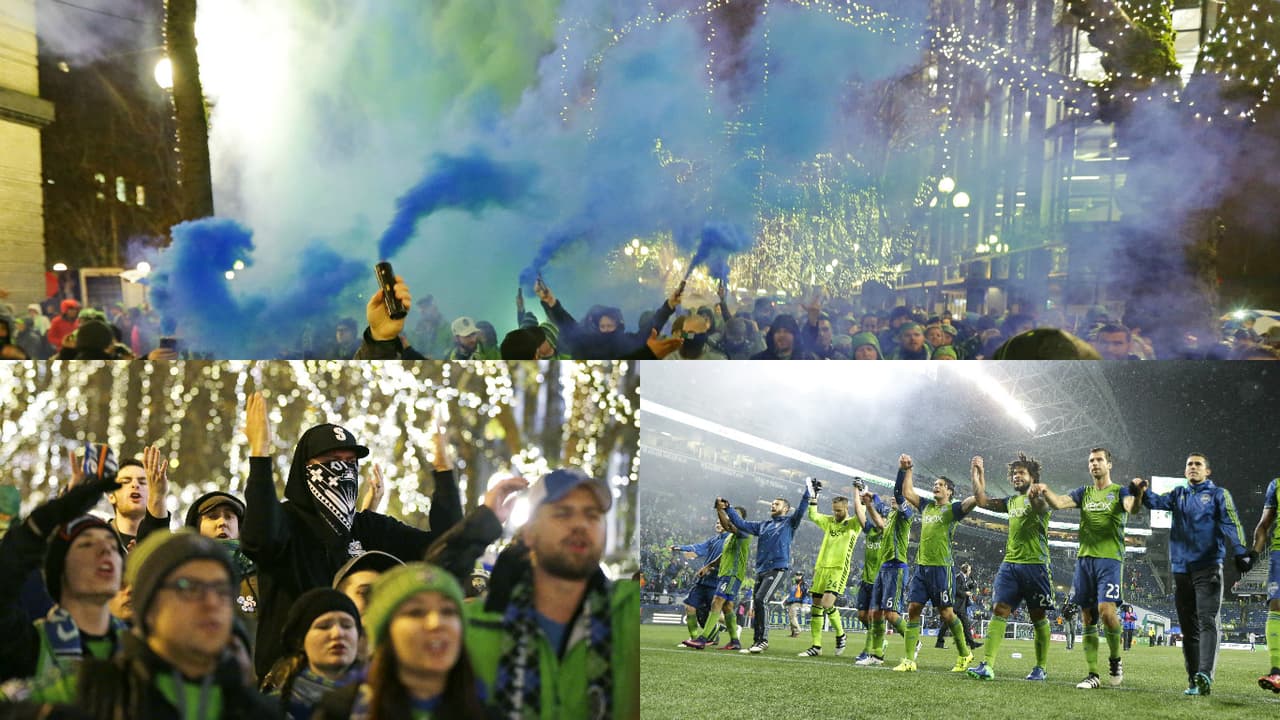 Seattle Sounders enciende toda clase de emociones y la previa de sus partidos en casa se han caracterizado por las luces y el colorido para apoyar al equipo.