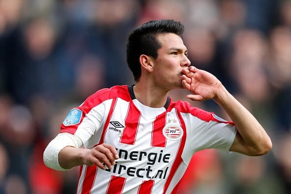 Comanddos por el mexicano Hirving Lozano, PSV Eindhoven goleó 3 - 0 al Heracles
