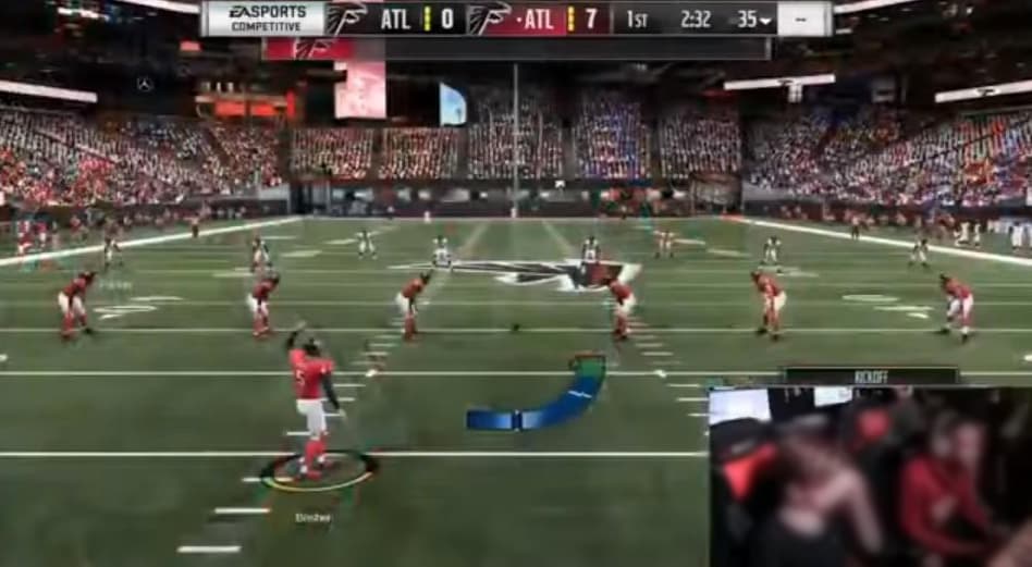 Luego de la anotación de uno de ellos, la cámara mostró los rostros de los jugadores.