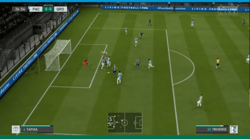 Romario Ibarra en los controles, por parte de Pachuca, logra vencer a los Gallos de Jaime Gómez con goles de Dávila, Sambueza y Jara en la Jornada 8 de la eLiga MX.