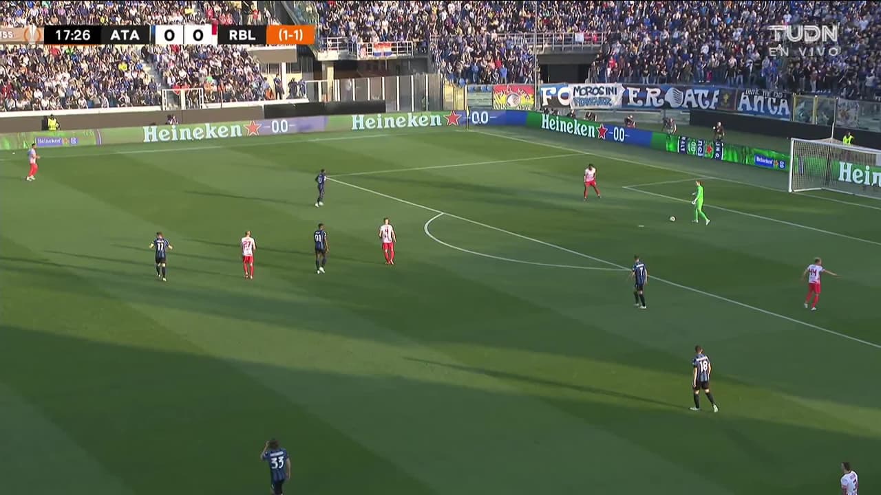 ¡Gol del RB Leipzig! Nkunku pone el 0-1 sobre el Atalanta