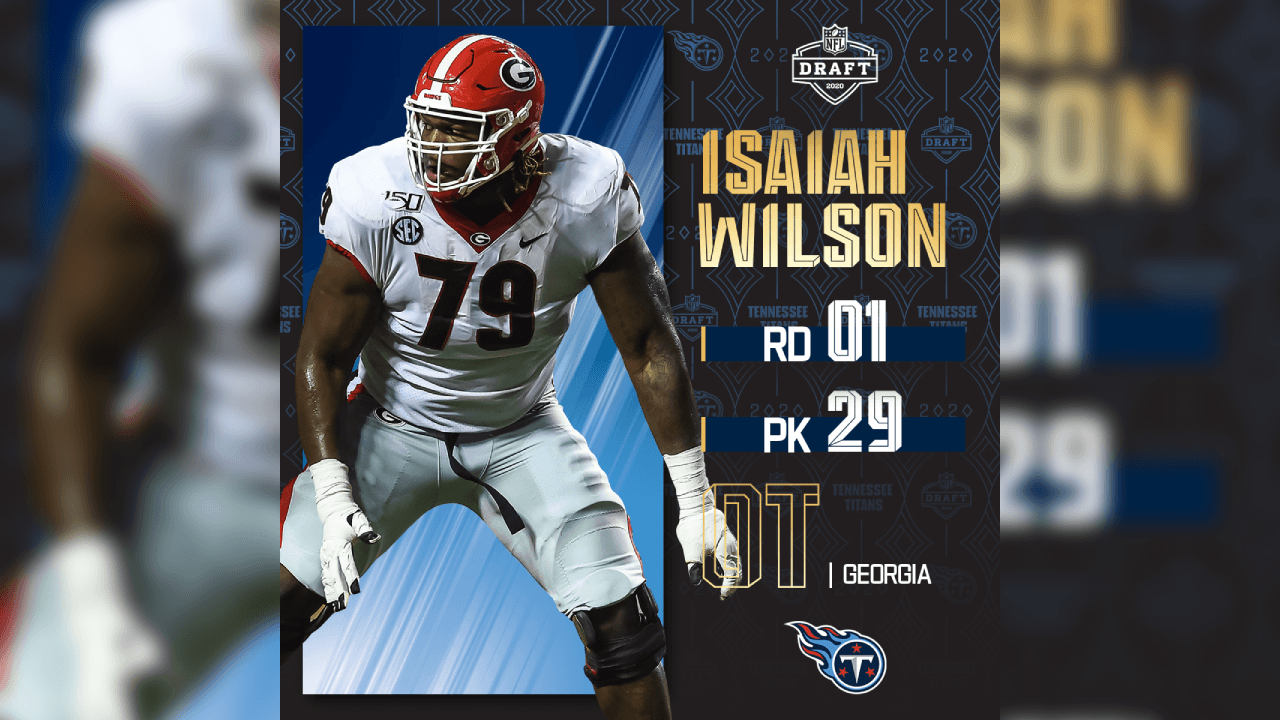 <b>Isaiah Wilson</b> (OT) | Pick 29
<br>Equipo: 
<b>Tennessee Titans</b>
<br>College: Georgia