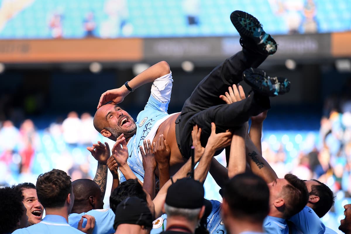 Finalmente, el Manchester City de Pep Guardiola sumó los tres primeros de los 100 puntos en la temporada 2017/18 como visitante con triunfo 2-0 sobre Brighton and Hove Albion.