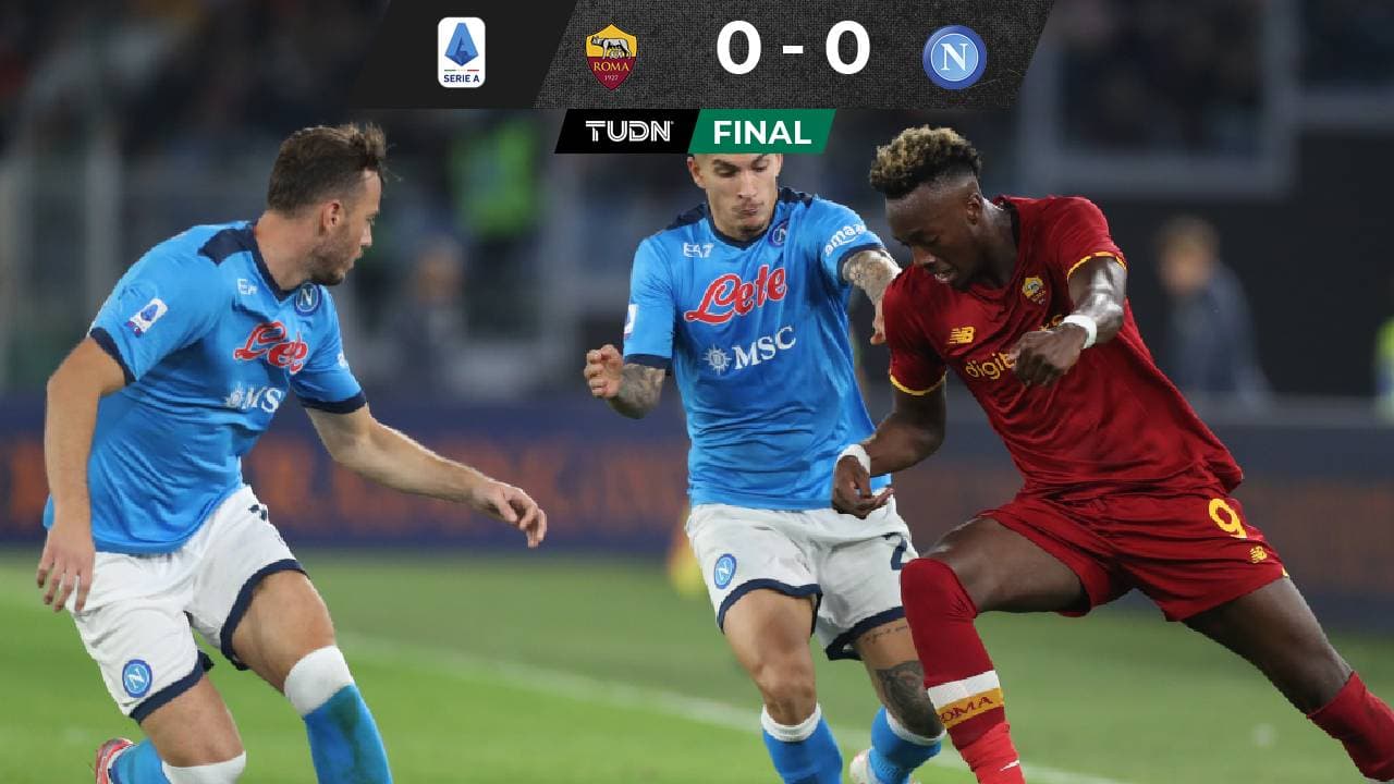 'Chucky' Lozano juega 20 minutos en empate de Napoli con Roma