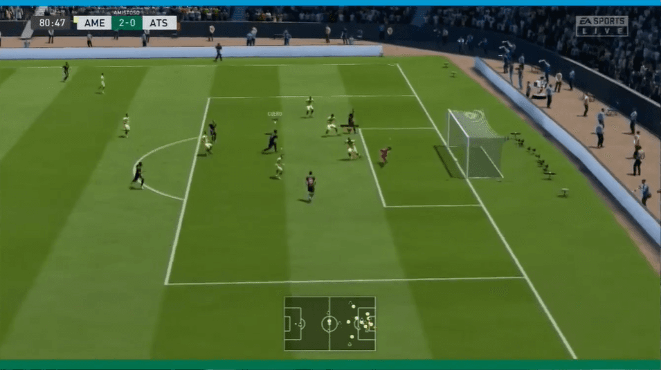 El América, a manos de Cáceres, vence por dos goles a el Atlas comandado por Acosta. Esta es la tercera victoria consecutiva de las Águilas en la eLiga MX.