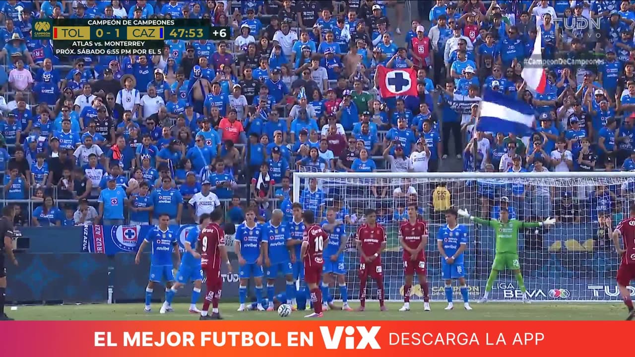 ¡Gooool de Toluca! Se le apareció el diablo a Cruz Azul, Vega lo empata