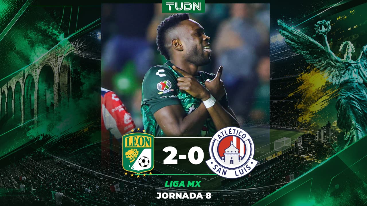Resumen | León vs. Atlético San Luis: Doblete de Cambindo y victoria de la Fiera