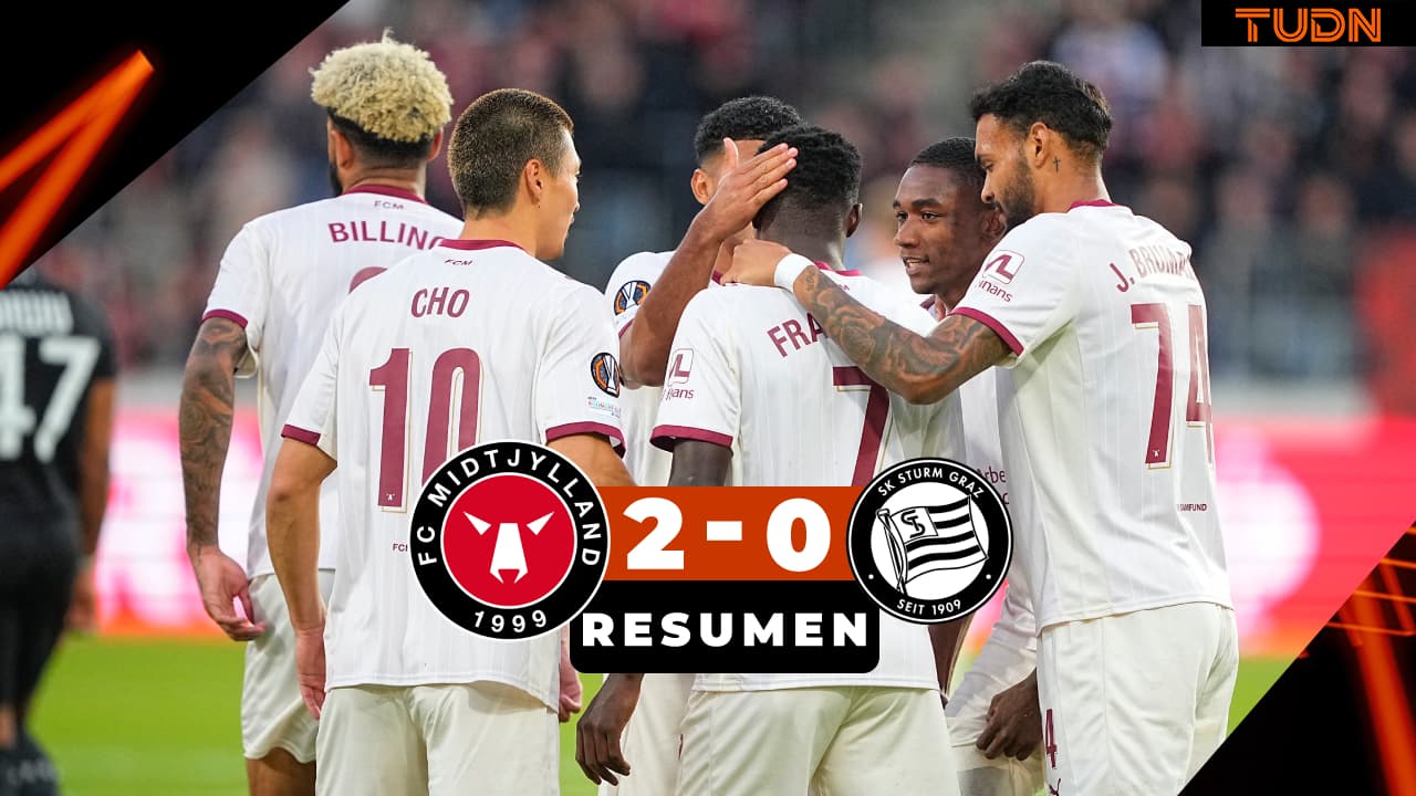 Midtjylland se presenta en UEFA Europa League con triunfo sobre Sturm Graz