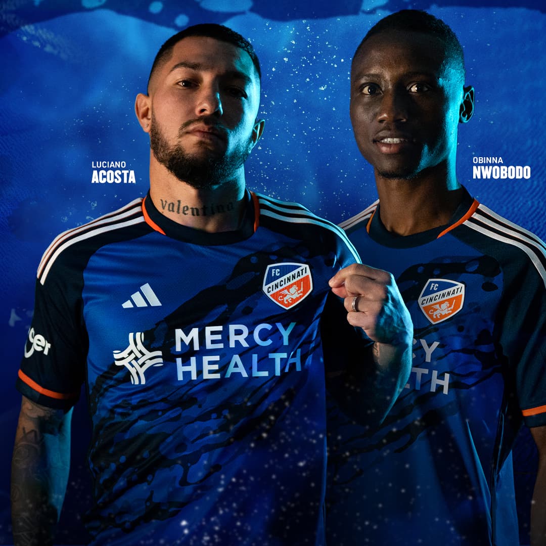 La nueva casaca de FC Cincinnati se inspira en el Río Ohio y sus paisajes.