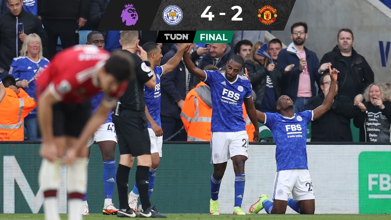 Leicester remonta y golea al United en regreso goleador de Rashford
