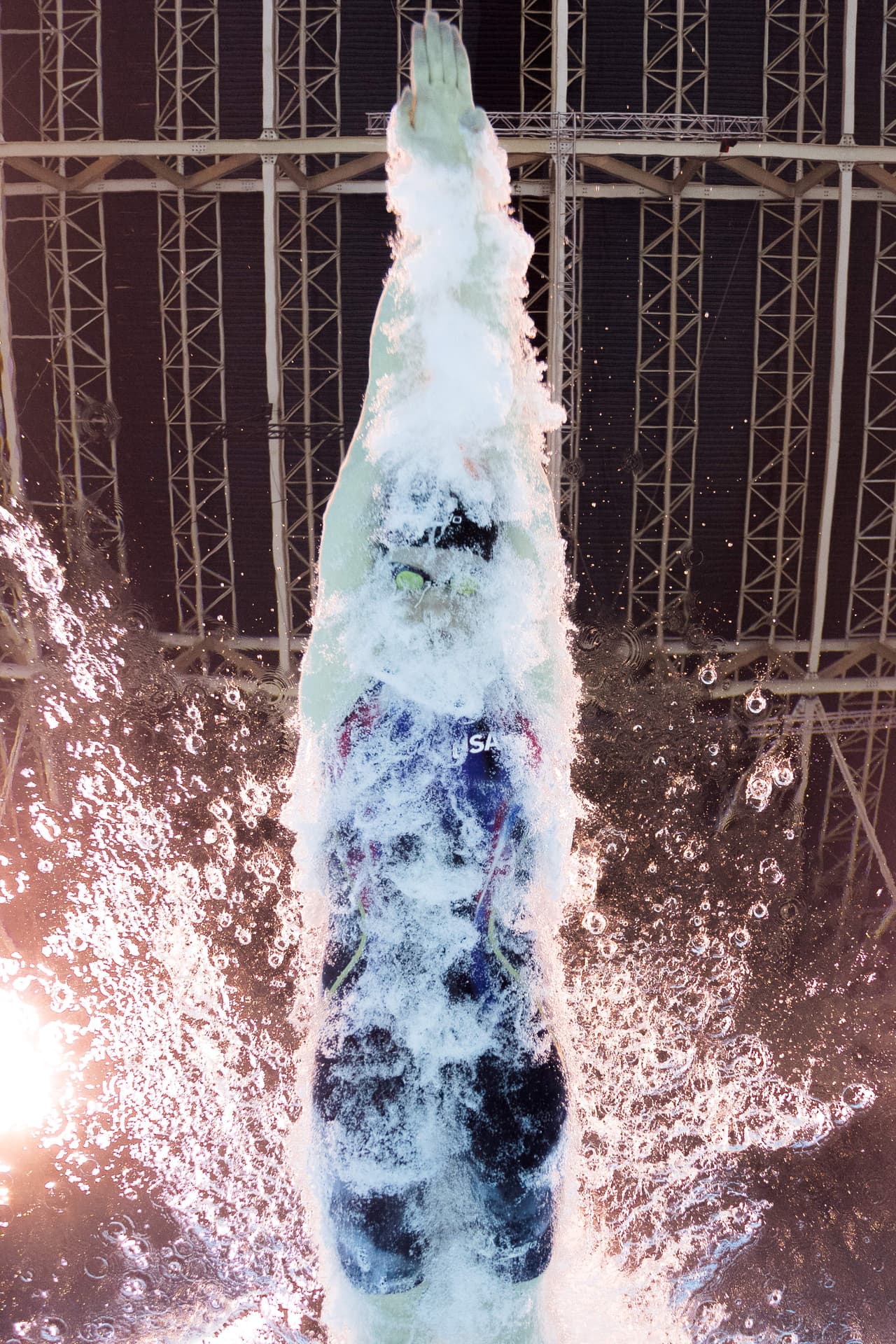 El efecto de zambullirse en el agua.