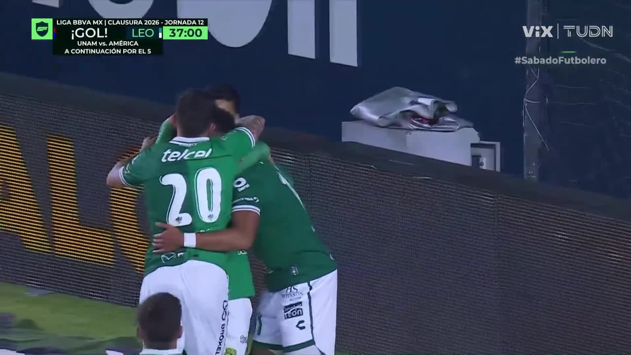 ¡Ruge la Fiera! Gool del Nene Beltrán, de zurda para el 0-1