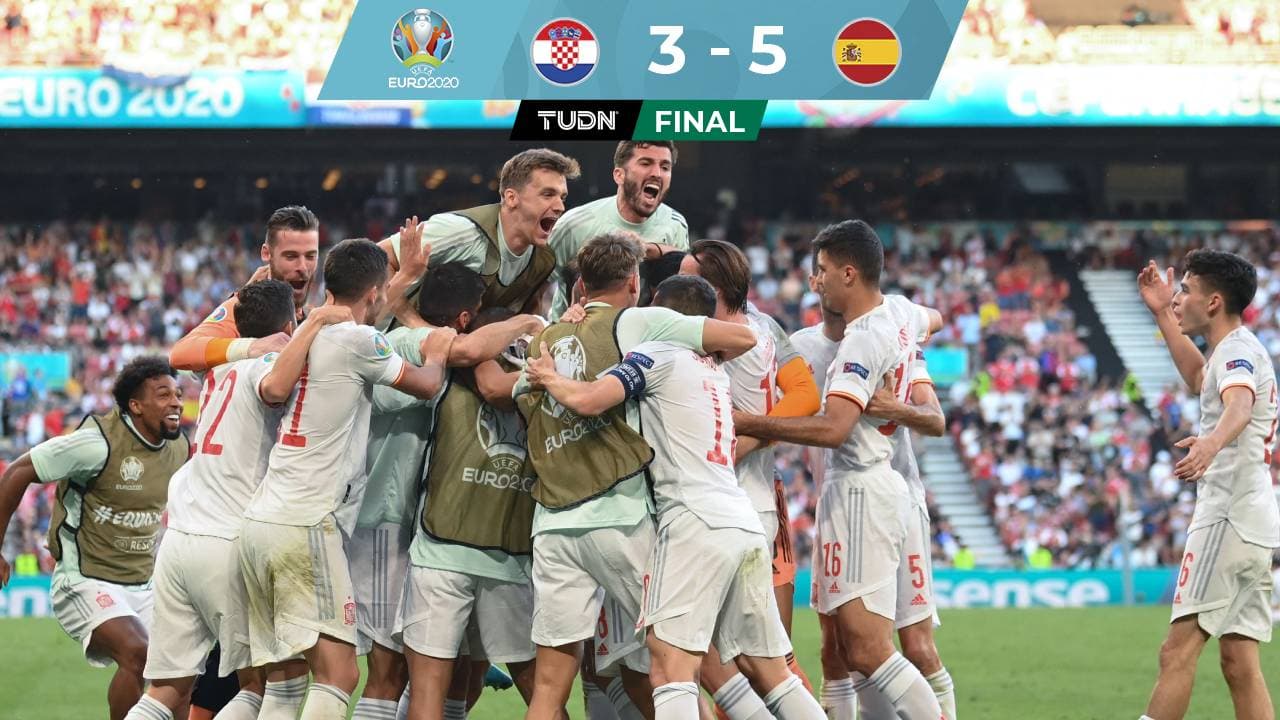 Con drama y un autogol incluido España remonta a Croacia