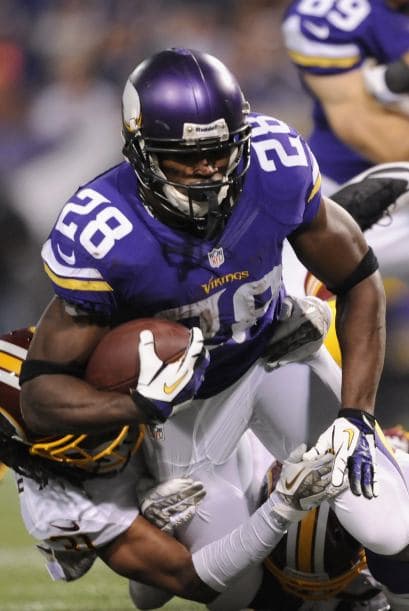 Adrian Peterson, se colocó en el octavo sitio de la lista.