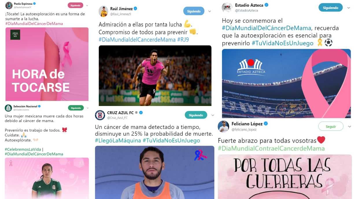 ¡Manos a la obra! El deporte recuerda la importancia del Día Mundial contra el Cáncer de Mama