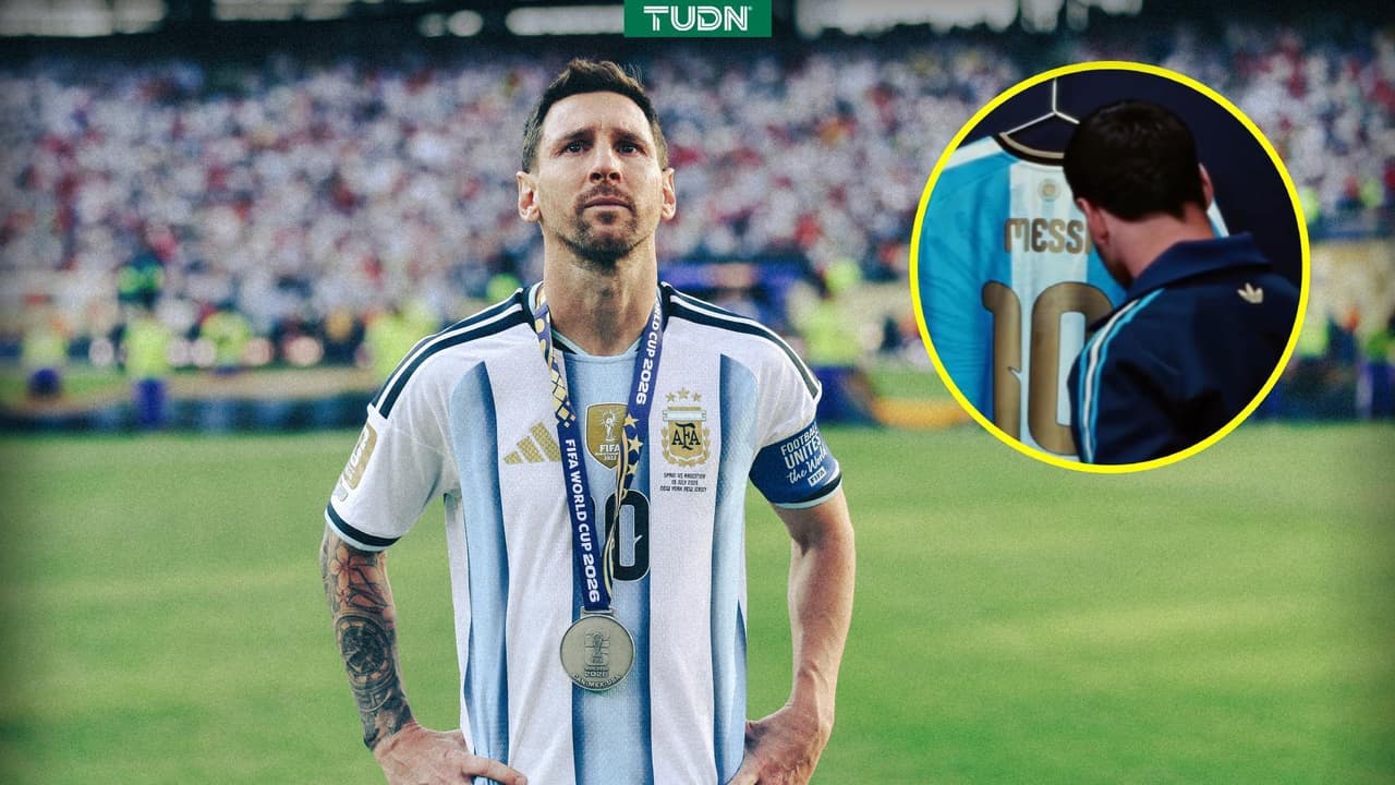 Lionel Messi presenta playera especial para su último juego con Argentina