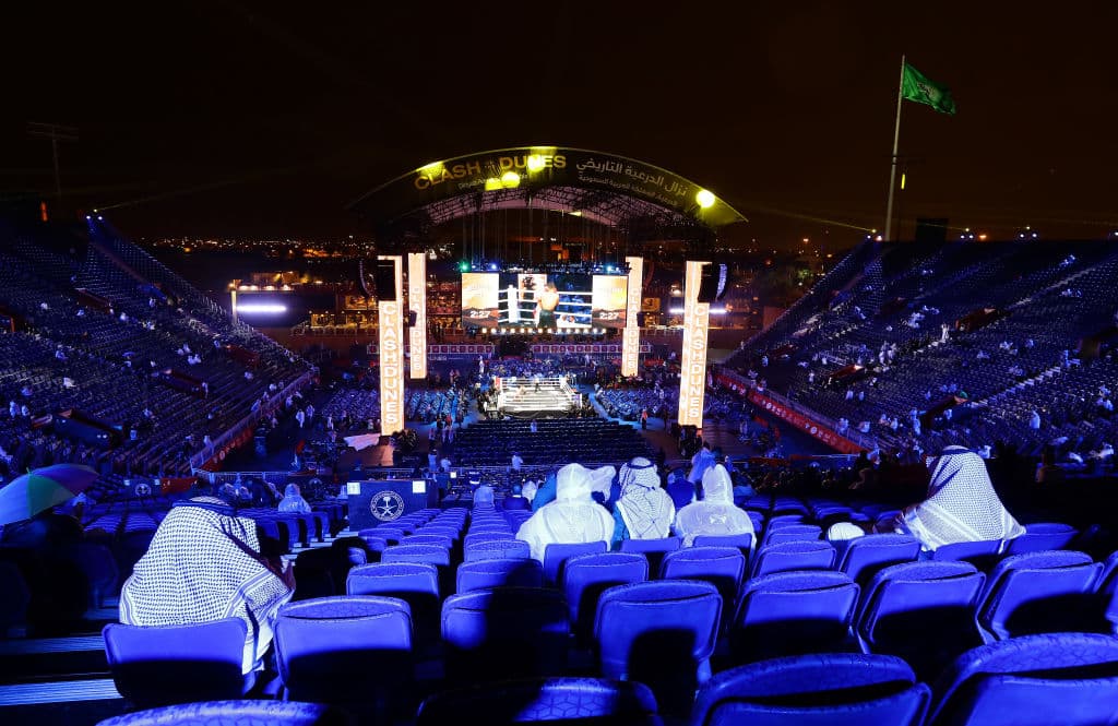 Así se vive el ambiente en Arabia Saudita, previo a que Anthony Joshua y Andy Ruiz suban al cuadrilátero.