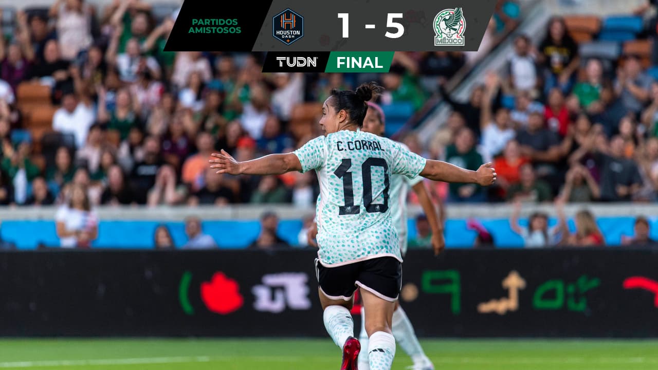 Resumen | ¡Nueva goleada! México aplasta a Houston Dash en amistoso