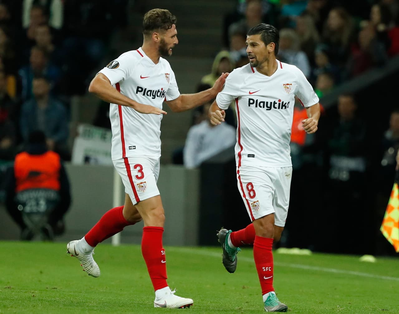 Tercer festejo del ex Manchester City en esta temporada y el primero en la fase de grupos de la Europa League. Los otros dos habían sido en la fase previa.