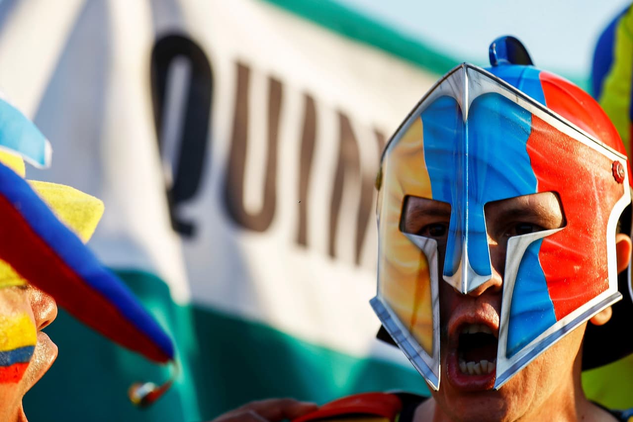 Los fanáticos de Colombia y Chile le dieron un colorido especial con su alegría y entusiamo al duelo de Cuartos de Final de la Copa América en el Arena Corinthians.