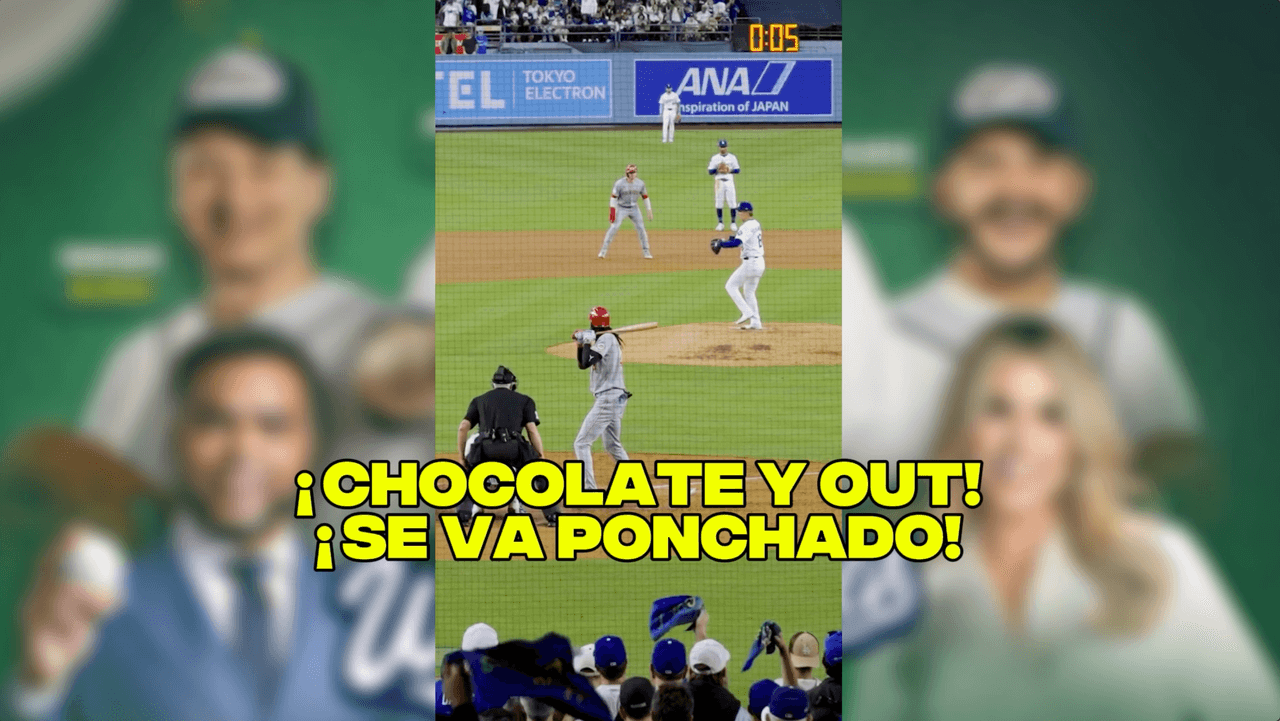 ¡Swing y abanica! Se va de la caja de bateo con su chocolate