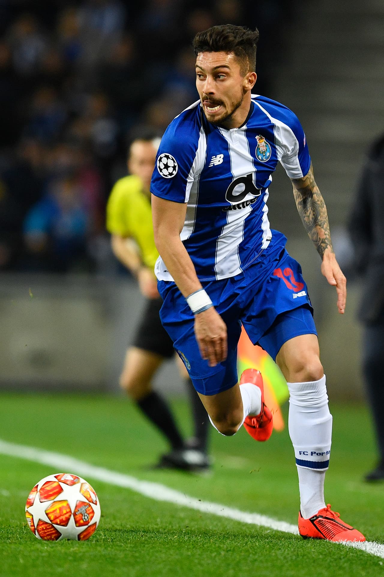 5. Alex Telles (Porto): 83,246 metros recorridos en 750 minutos (8 partidos).