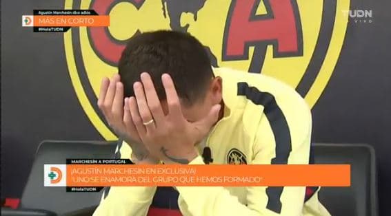 Tras hacerse oficial su pase al Porto, Agustín Marchesín rompió en llanto