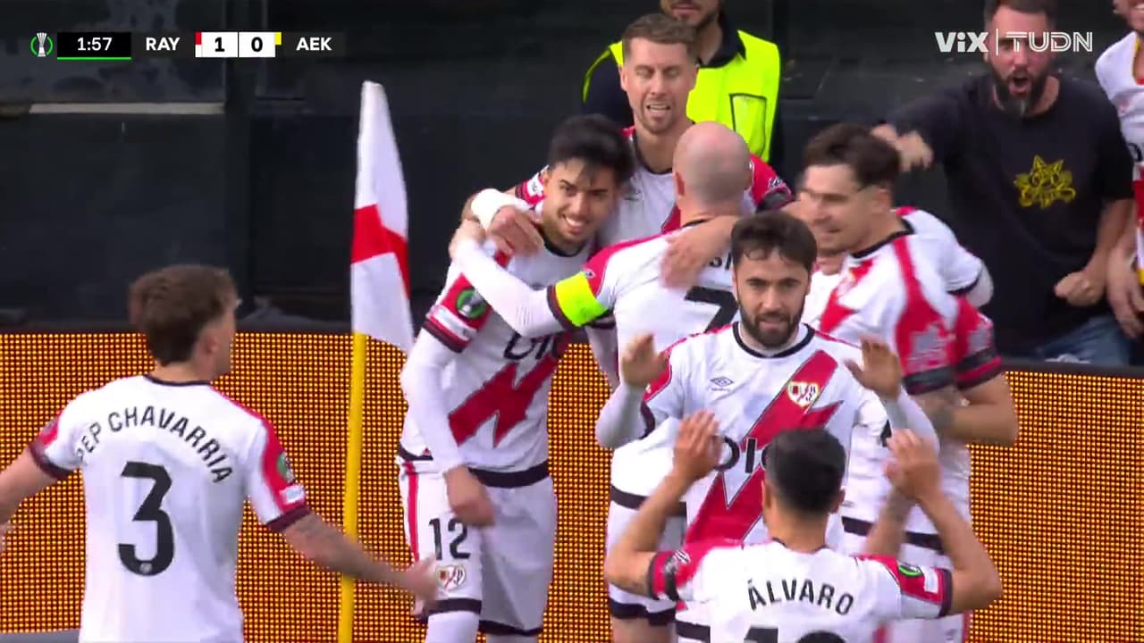 ¡Gol de vestidor! Ni 2 minutos y el Rayo Vallecano ya lo gana