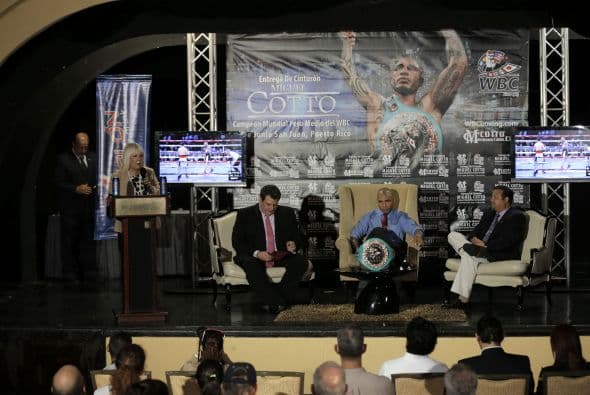 Anteriormente, púgiles legendarios puertorriqueños como Wilfredo Benítez y Félix Trinidad habían conseguido también cinturones de campeones del mundo en tres pesos diferentes (Foto: Cotto Promotions)