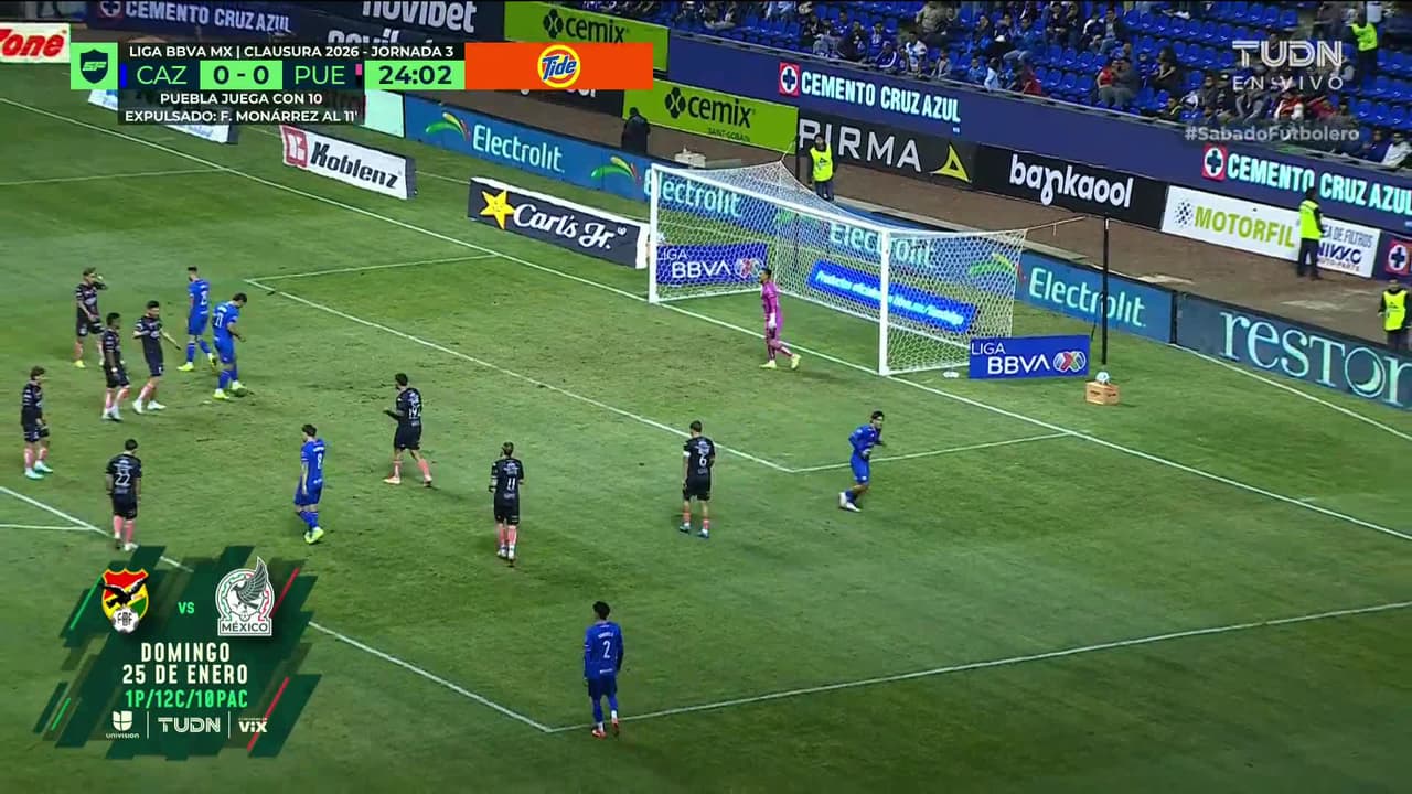 ¡TIRO ATAJADO! disparo por Gabriel Fernández.