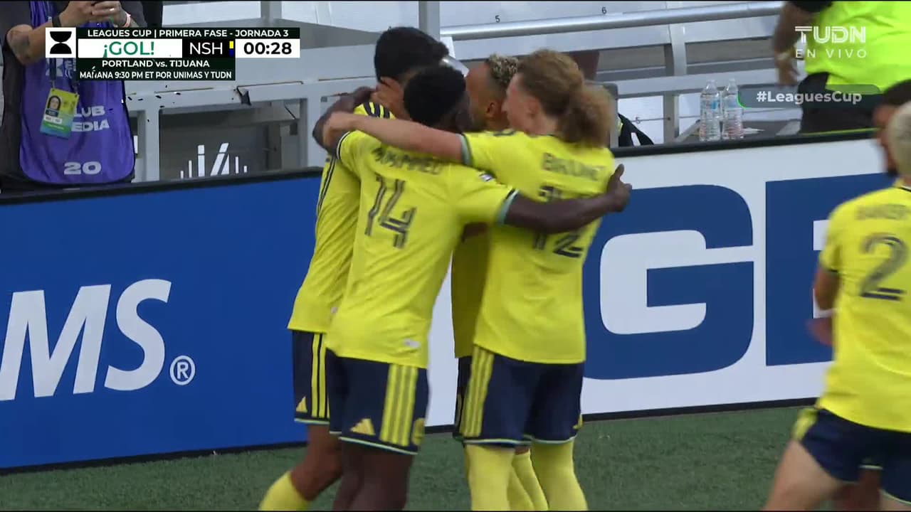 ¡Gol de vestidor! Nashville descuenta al Monterrey al segundo 22