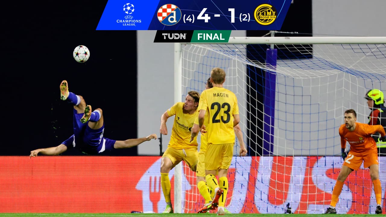 Dinamo Zagreb avanza en Champions con gol de chilena y en tiempos extra