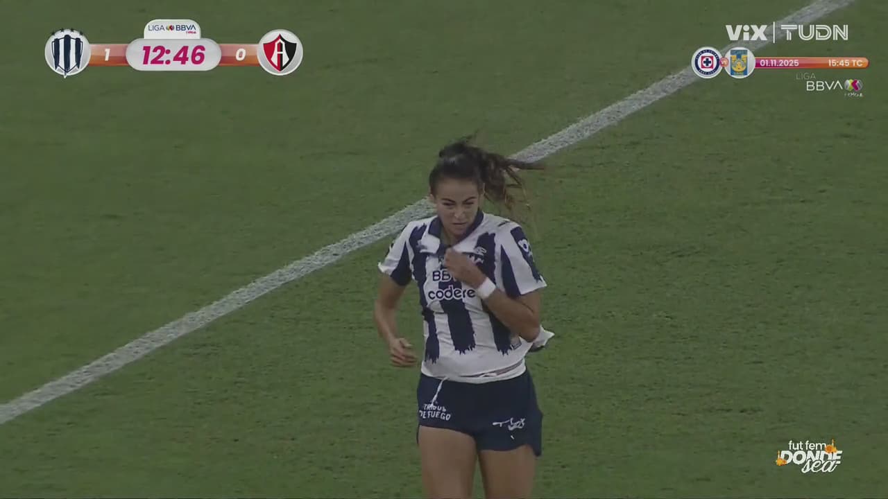 ¡Osote de las Académicas! Burkenroad lo aprovecha y pone al frente a Rayadas.