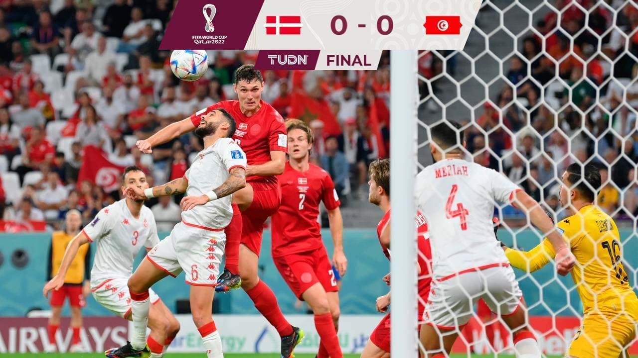 Roscas para el café... Dinamarca y Túnez se anulan en Qatar 2022