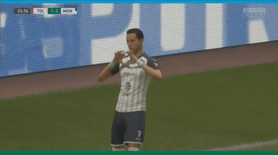 Alan Medina de Toluca, no pudo contener la goliza que le propinó Cantú por parte de Monterrey. Los goles corrieron por parte de Maxi Meza (2), Funes Mori (3), Dorlan Pavón (2) y Gallardo.