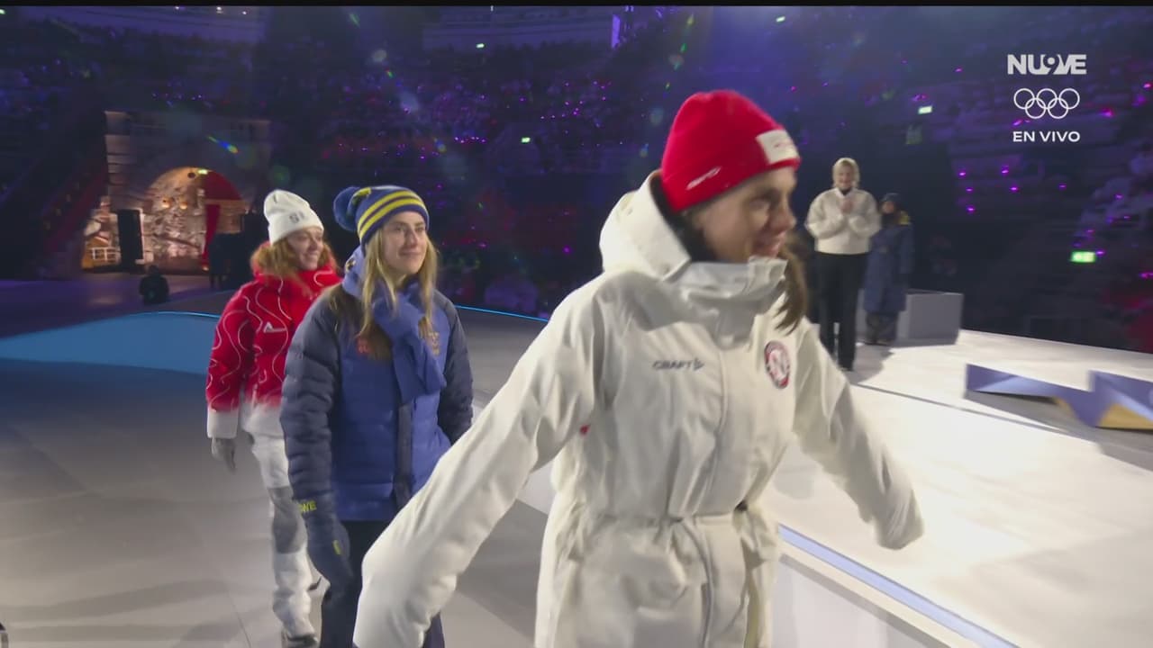 Klaebo, homenajeado en el último podio de Milano Cortina 2026