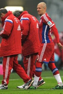 Arjen Robben salió tocado el fin de semana.