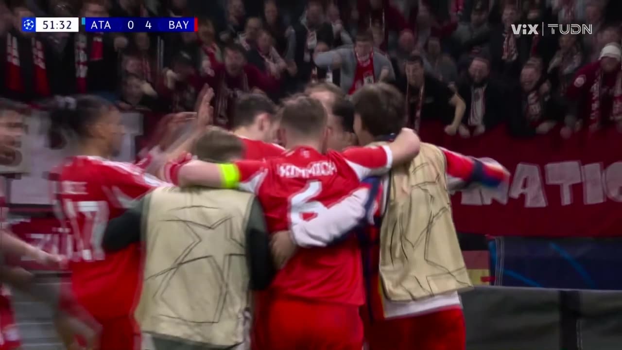 ¡Bayern está goleando al Atalanta en Champions con gol de Nicolas Jackson!