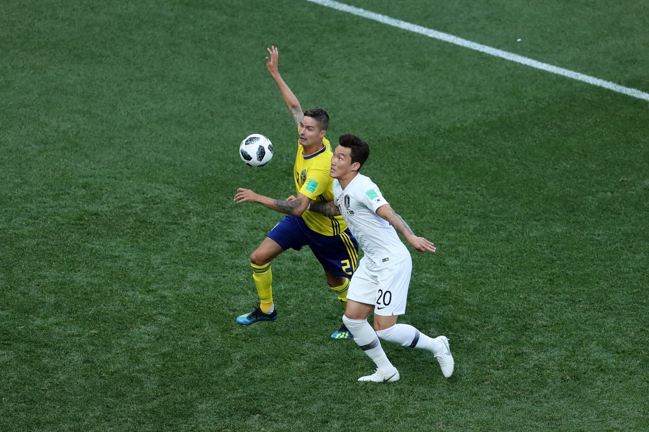 En un duelo parejo, los suecos sostuvieron su ventaja ante la pujanza coreana en lo restante del partido.